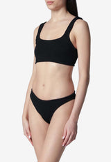 Hunza G Xandra Crinkled Bikini Black XANDRANY/S_HUNZA-BLK
