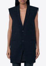 Rick Owens Temple Sleeveless Concordian Jacket in Wool Black RP01F6758WT_09
