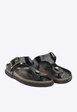 Gizeh Droplet Leather Sandals