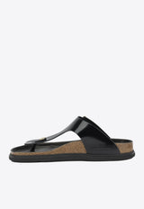 Gizeh Droplet Leather Sandals