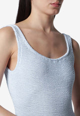 Hunza G Square Crinkled One-Piece Swimsuit Sky Blue SQUARENY/S_HUNZA-IB