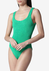 Hunza G Square Crinkled One-Piece Swimsuit Emerald SQUARENY/S_HUNZA-EM