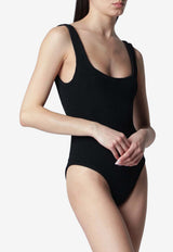 Hunza G Square Crinkled One-Piece Swimsuit Black SQUARENY/S_HUNZA-BLK