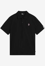 Moncler Grenoble Logo Embroidered Polo T-shirt Black 8A0000489AVZ/S_MONGR-999