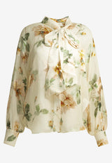 Carousel Devore Floral Blouse