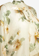 Carousel Devore Floral Blouse