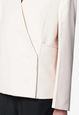 Jil Sander Single-Breasted Wool Blazer Beige J02BN0236J40002/S_JILSA-277