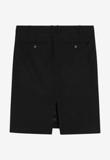Ferragamo Wool-Blend Mini Skirt Black 0794225WO/S_FERRA-NR