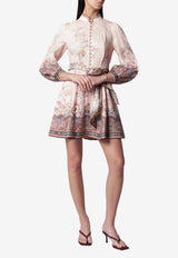 Zimmermann Paisley Alchemy Print Flared Mini Dress Multicolor 9142DS262LI/S_ZIMM-PP