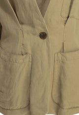 Isabel Marant Soraya Silk-Blend Blazer Beige 26EVE0673FAD2F01I90BE_130cbb62-2f82-4ff7-802b-a09893802afa