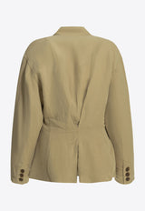 Isabel Marant Soraya Silk-Blend Blazer Beige 26EVE0673FAD2F01I90BE_130cbb62-2f82-4ff7-802b-a09893802afa