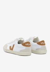 Veja Volley Leather and Suede Low-Top Sneakers White VO0103863BWHITE UMBER_190c0e36-1f5d-4e3c-ba50-a5a14e0f8e53