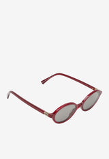 Miu Miu Regard Oval Sunglasses Gray 0MU04ZSPL/S_MIU-21I80Q