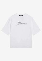 Jacquemus Signature Logo T-shirt White TSW00596AJ00289/S_JACQM-100