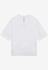 Jacquemus Signature Logo T-shirt White TSW00596AJ00289/S_JACQM-100