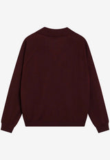 Miu Miu Ribbed Buttoned Cardigan Bordeaux MMF02ZOOO16WJ/T_MIU-F0869