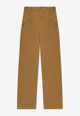 Moncler Logo Patch Chino Pants Beige K20912A00002 598R1-226
