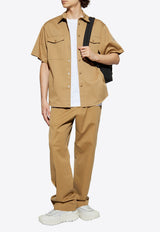 Moncler Logo Patch Chino Pants Beige K20912A00002 598R1-226