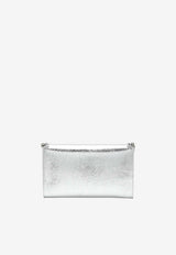 Stella McCartney Falabella Metallic Chain Clutch Silver 581238WP0587/T_STELL-8101