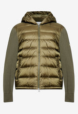 Moncler Down-Front Wool Cardigan Green K20919B00006 M1131-825