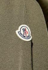 Moncler Down-Front Wool Cardigan Green K20919B00006 M1131-825