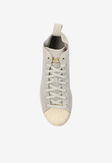 Adidas Originals X Wales Bonner Superstar High-Top Sneakers Gray JQ7633 M-MISSTO WONWHI GOLDMT