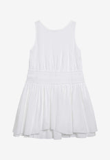Loewe Poplin Mini Dress White S616Y09XCFCO/S_LOEW-2100