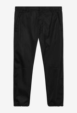 Prada Triangle Logo Straight-Leg Pants Black SPH66OOO1WQ8/T_PRADA-F0002