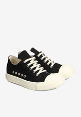 Rick Owens DRKSHDW Extreme Low Canvas Sneakers Black DS01F4822DOEH4_911