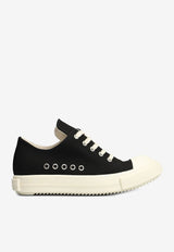 Rick Owens DRKSHDW Extreme Low Canvas Sneakers Black DS01F4822DOEH4_911