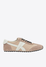Suede and Leather Low-Top Sneakers