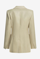 Single-Breasted Buttoned Blazer