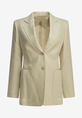 Single-Breasted Buttoned Blazer