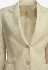 Single-Breasted Buttoned Blazer