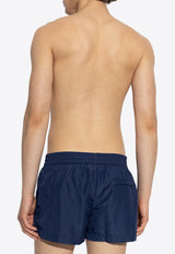 Dolce & Gabbana Logo Plaque Swim Shorts Navy  KĄPIELOWE M4F35T ONR46-B0310