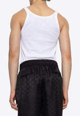 Dolce & Gabbana DG Logo Sleeveless T-shirt White G8PA8Z G7PGP-W0800