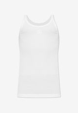 Dolce & Gabbana DG Logo Sleeveless T-shirt White G8PA8Z G7PGP-W0800