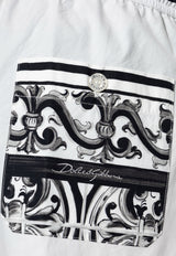 Dolce & Gabbana Printed Bermuda Shorts White GP157T FI5JG-HX5DQ