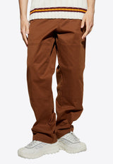 Moncler Flared-Leg Loose Pants Brown K20912A00003 598R1-253