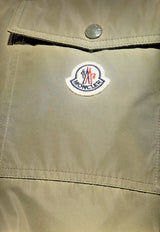 Moncler Vigeon Zip-Up Jacket Green K20911G00015 59876-825