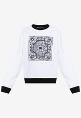 Dolce & Gabbana Majolica-Print Sweatshirt White G9AHSZ G7O9V-W0800
