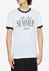 Dolce & Gabbana "The Best Summer Time" T-Shirt White G8PV1T G7PGV-W0800