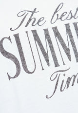 Dolce & Gabbana "The Best Summer Time" T-Shirt White G8PV1T G7PGV-W0800