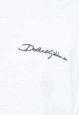 Dolce & Gabbana Signature Logo Long-Sleeved T-shirt White G8SD2Z G7PEA-W0800