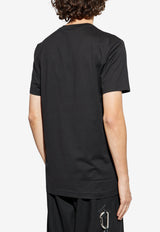 Dolce & Gabbana Logo-Printed Crewneck T-Shirt Black G8RN8T G7NUC-N0000