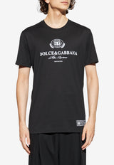 Dolce & Gabbana Logo-Printed Crewneck T-Shirt Black G8RN8T G7NUC-N0000