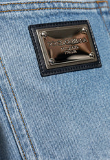 Dolce & Gabbana Straight-Leg Washed Jeans Blue GP05DD G8KQ1-S9001