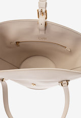Dolce & Gabbana Capri Calf Leather Tote Bag Cream BB7815 AK274-80004