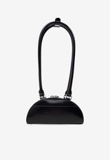 Self-Portrait Curved Charm Shoulder Bag Black PF25-313A-B 0-BLACK