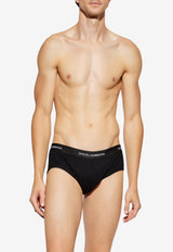 Dolce & Gabbana Two-Pack Black Briefs Black M9D86J ONN96-N0000
